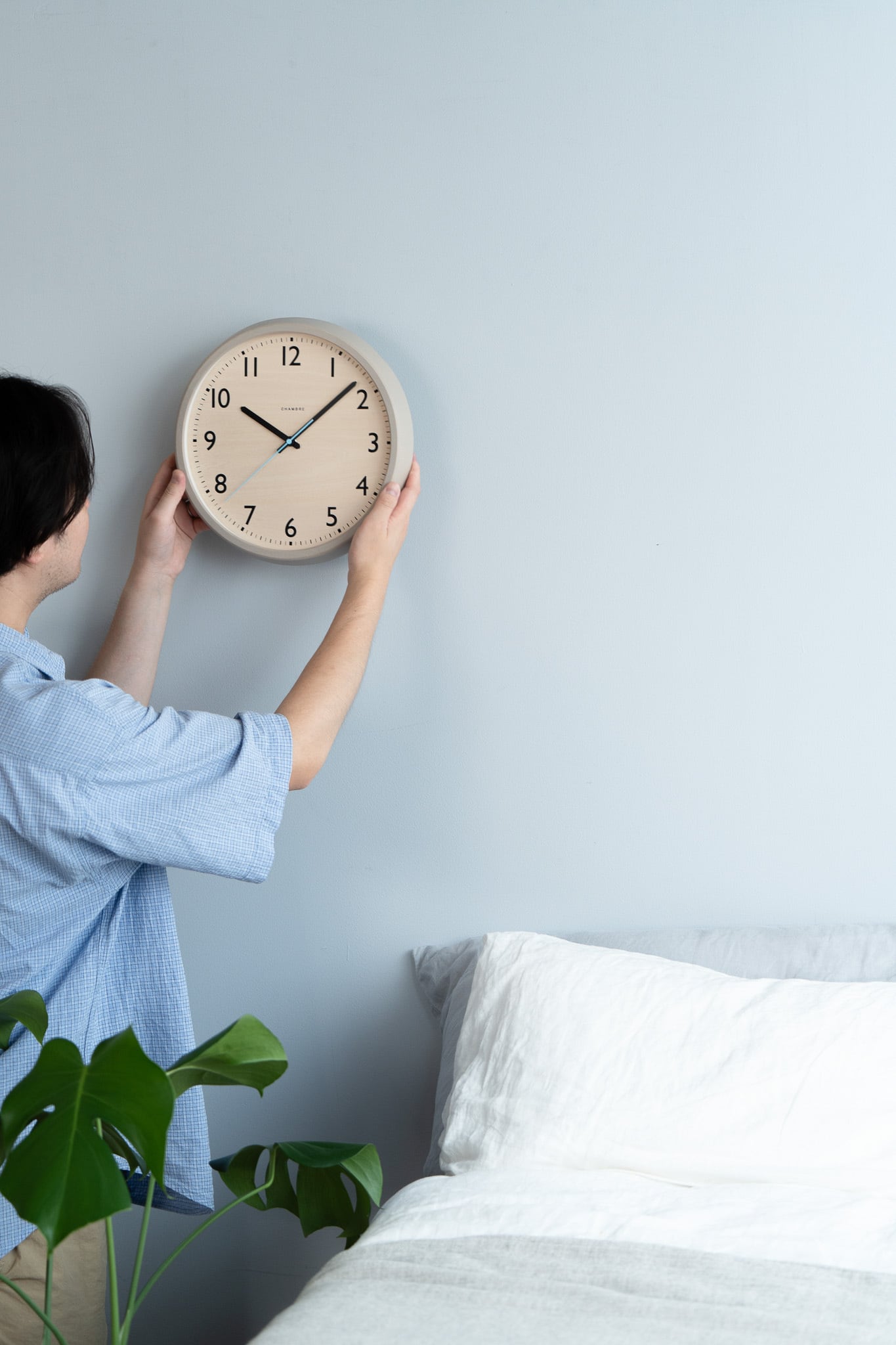 CHAMBRE　DROP CLOCK ウォームグレイ電波時計 電波時計 DROP CLOCK WARM GRAY -renewal- | シャンブル【CHAMBRE】by