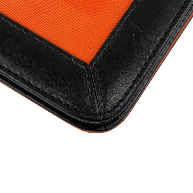 GIVENCHY ジバンシィ ショルダーバッグ ブラック オレンジ ロゴ レザー ナイロン セミショルダーバッグ vintage ヴィンテージ オールド ahpuhk