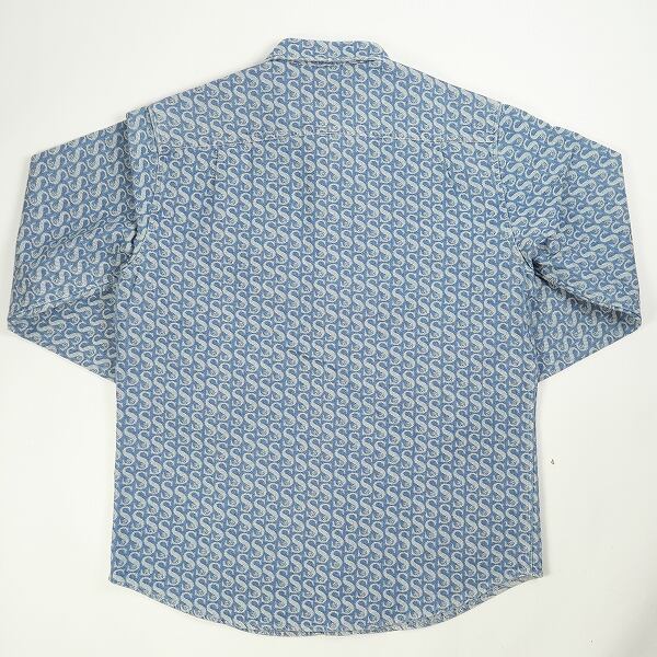 Supreme Monogram Denim Shirt Sサイズ Blue