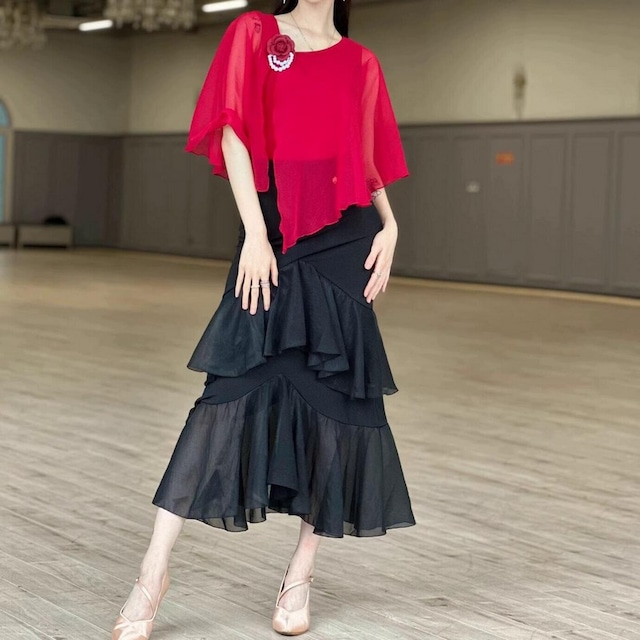 ペタル・ヴェール シフォントップス (レオタードタイプ) ds0728