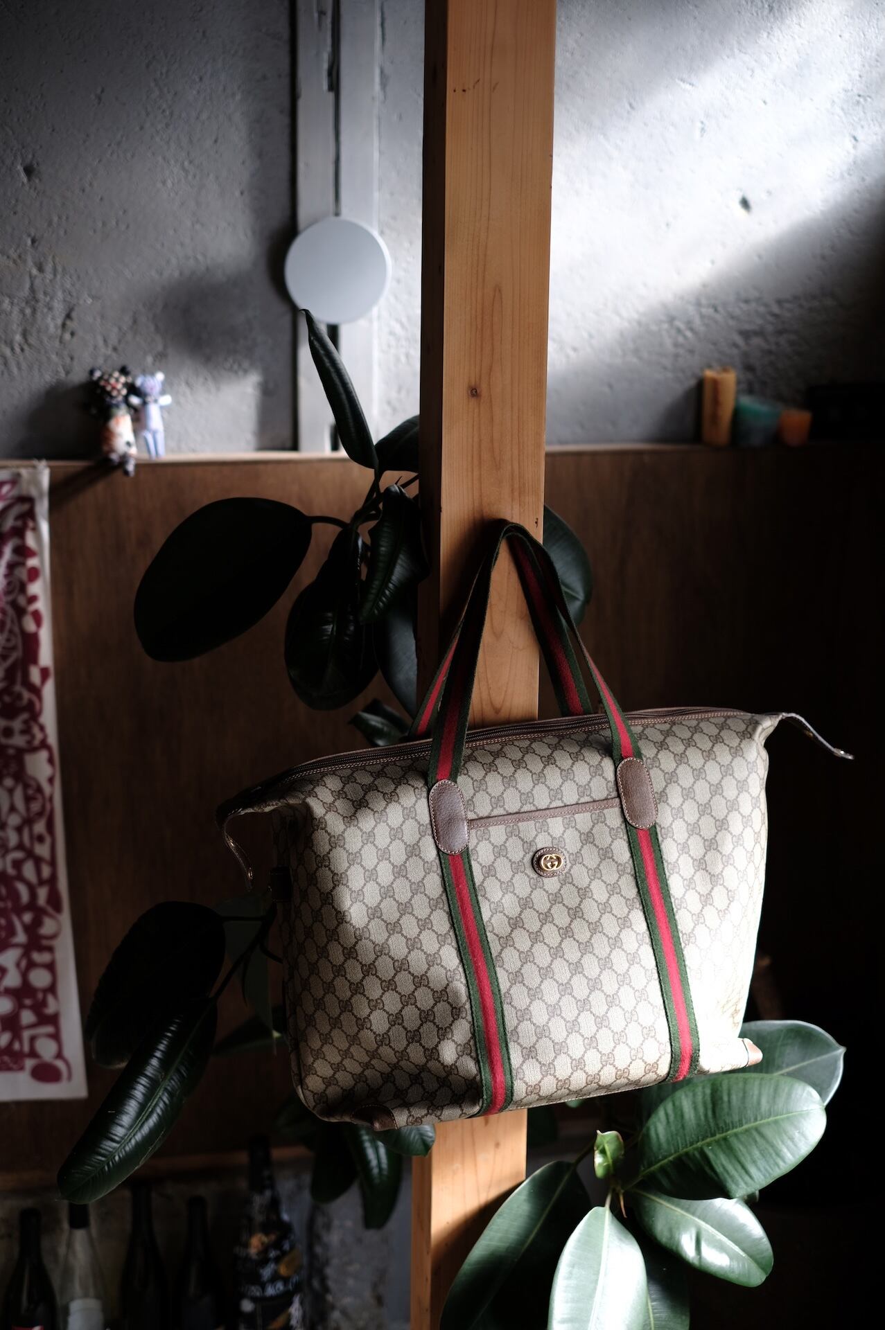 GUCCI / グッチ GGスプリーム シェリーライン ボストンバッグ