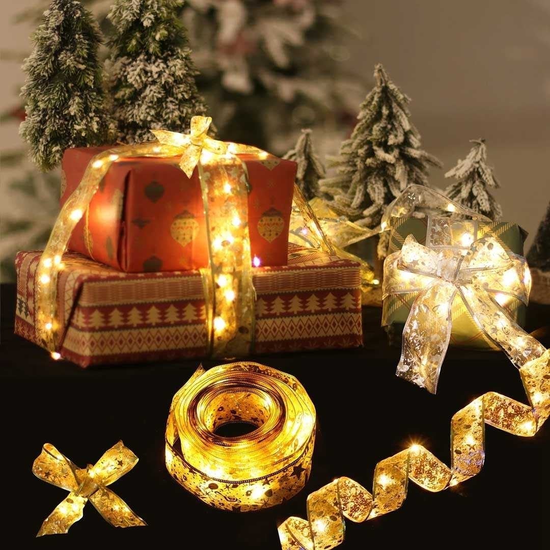 クリスマス 装飾 5m ロープライト ナイロン布巻き付けタイプ LED 暖色系 イルミネーション オーナメント お部屋 クリスマスオーナメント  豪華セット クリスマスツリー 飾り付け 飾り 華やか おしゃれ クリスマスパーティー きれい
