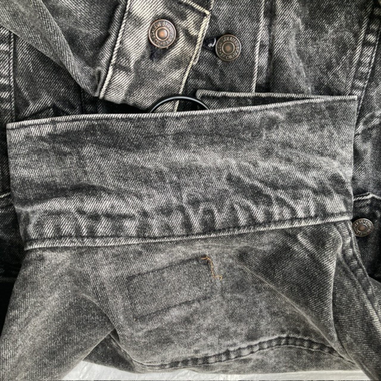 Levi’s 70507-0253 デニムジャケット 先染めブラック 80s 画像12