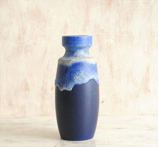 西ドイツ製 ヴィンテージ Scheurich窯 陶器の花瓶 Fat Lava 花器