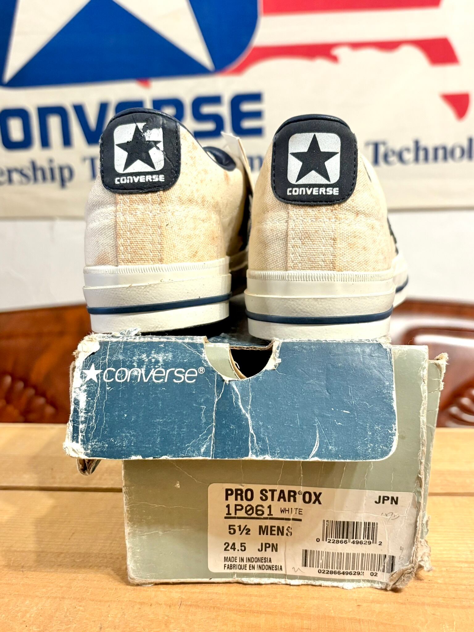 converse（コンバース）PRO STAR （プロスター） 白/紺 5.5 24.5cm 256