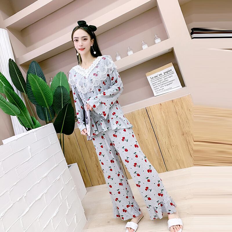 プラスサイズの女性のスリムな太った姉妹2020年秋の新しいスタイル洋風、年齢を減らす、薄くする、陰謀を企むワイドレッグパンツツーピーススーツ ミックスインファッション3153125210