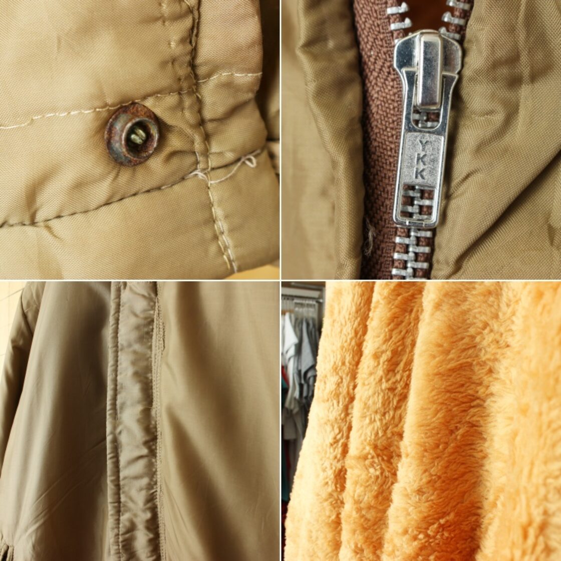 60s USA PENNEYS TOWNCRAFT ボアライナー ナイロンジャケット メンズM 