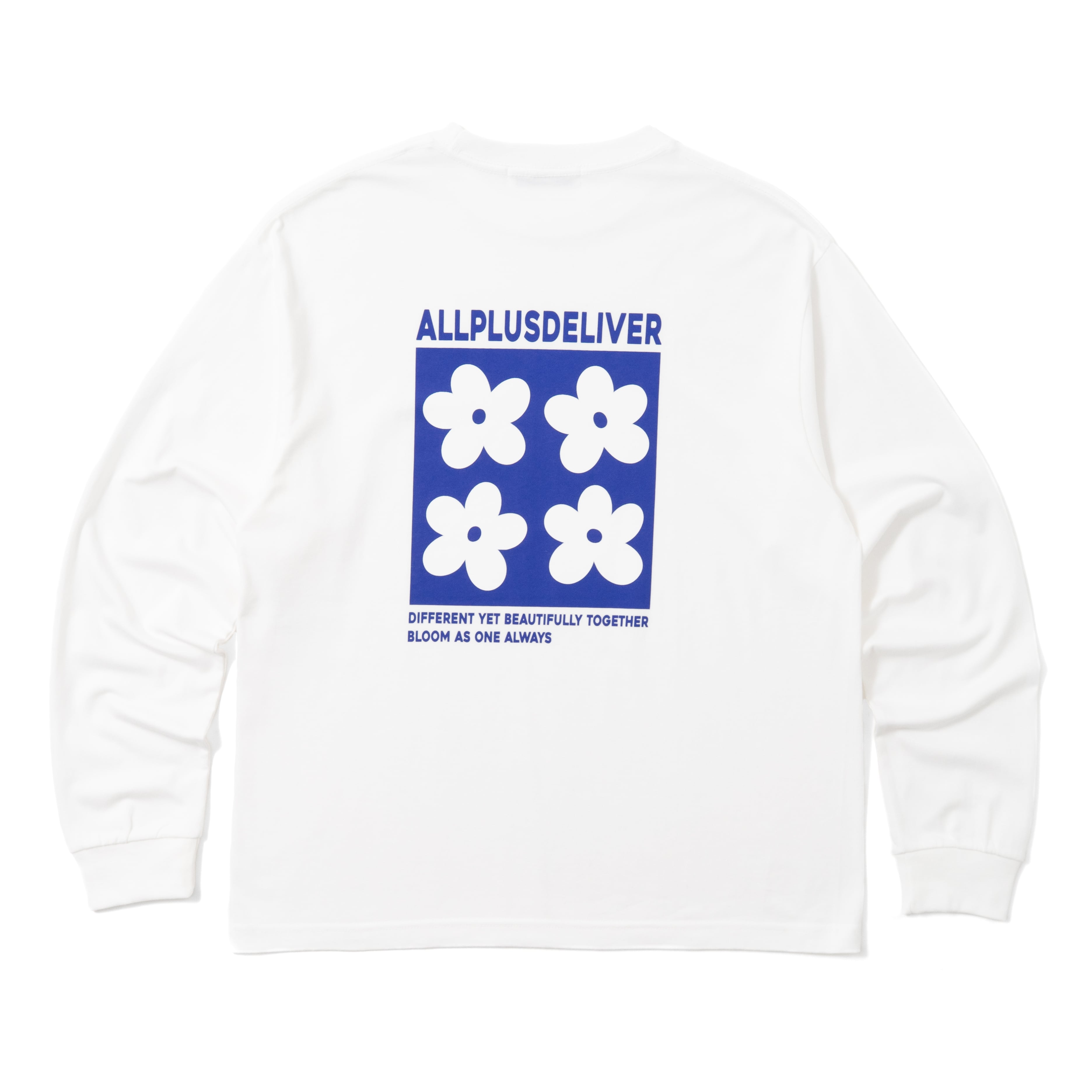 ALPSDR FLOWER LOGO LS TEE / WHITE