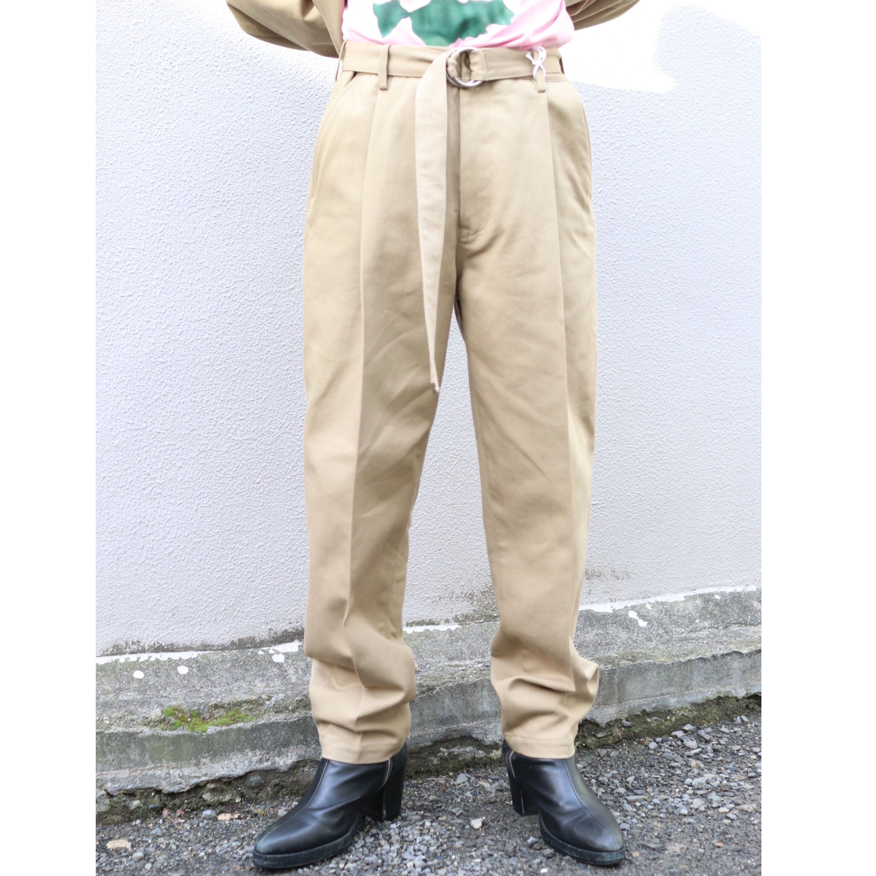 doublet SILK CHINO WIDE TAPERED TROUSERS 21SS10PT145_2 | IAAAM 