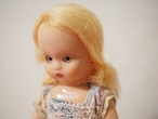 布花帽子と花柄ドレス「Nancy Ann Story Book Doll」(破れあり) 画像10