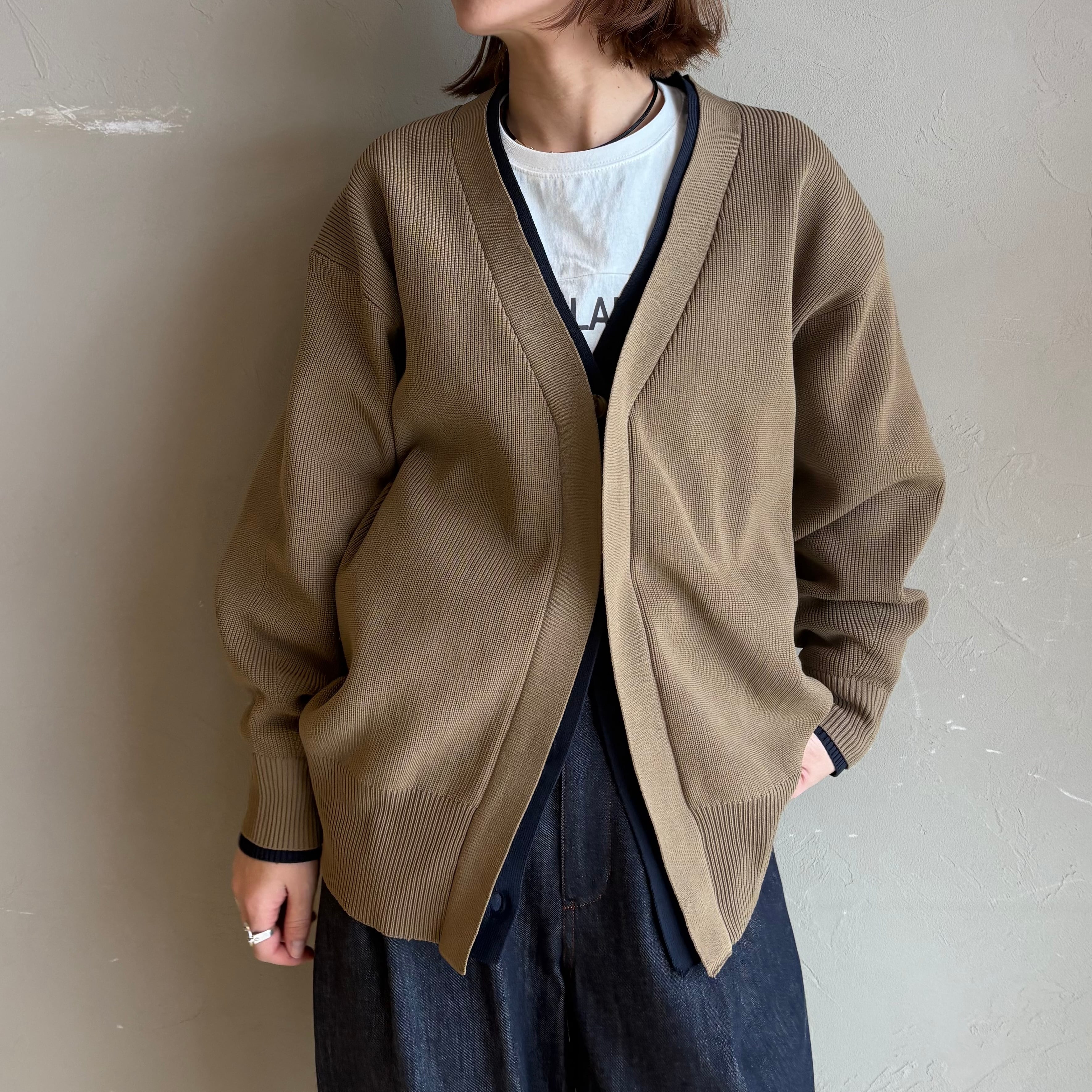 CLOCHE 】あぜ編み配色カーディガン | valance 福井｜レディース