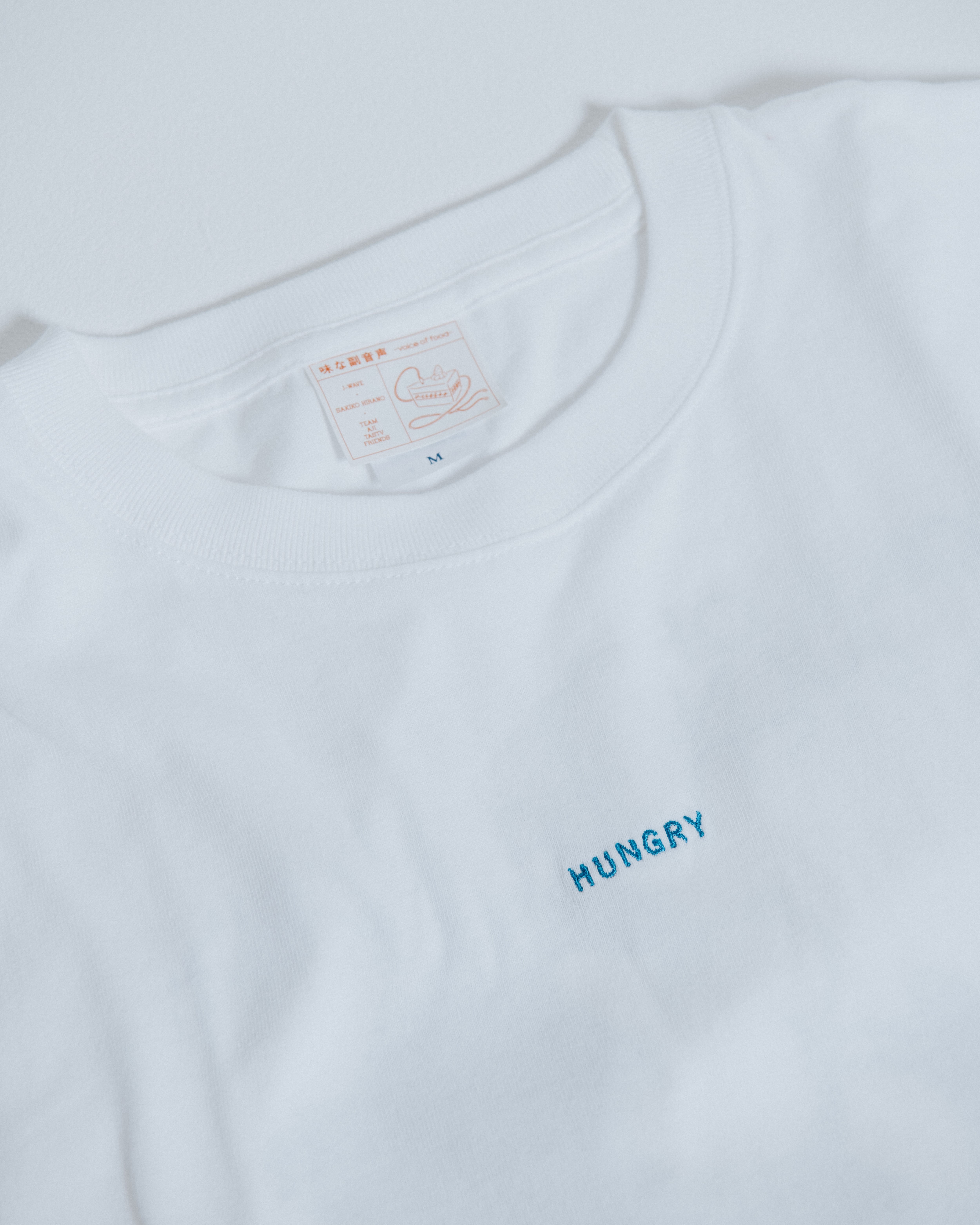 おいしくってありがとう Tシャツ 青 | 味マート BASE支店