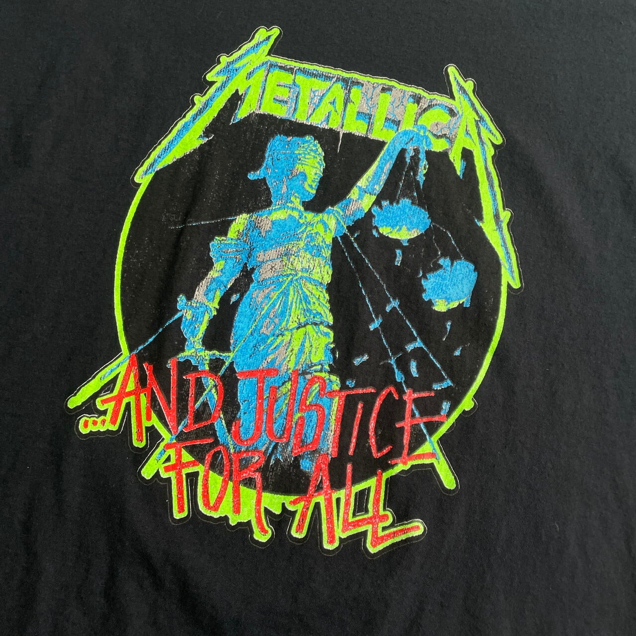 METALLICA メタリカ AND JUSTICE FOR ALL カットオフ バンドTシャツ 