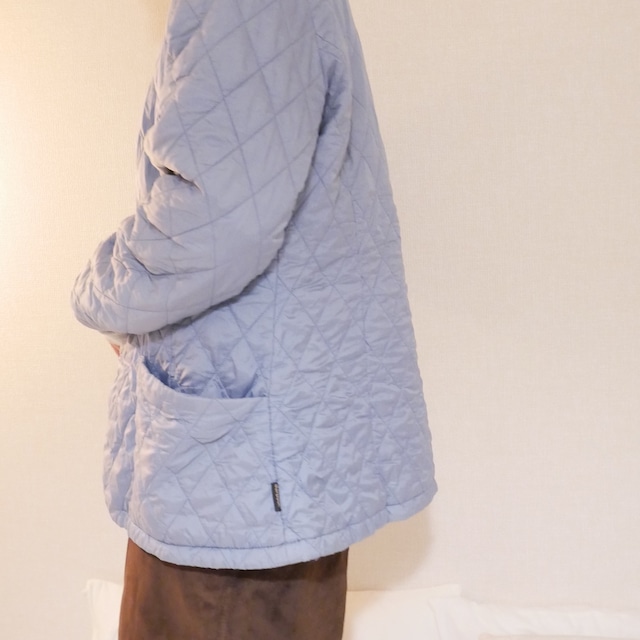 Barbour baby blue quilting coat