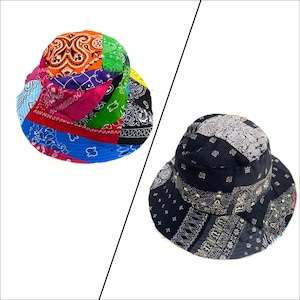 COTEMER Reversible Bucket Hat  paisley【hat07】