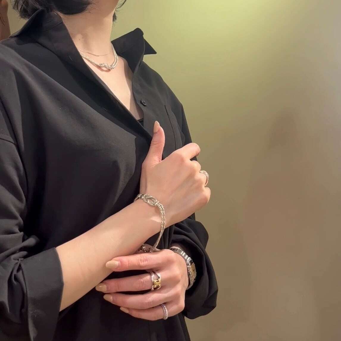 希少【TIFFANY&CO.】 2647 ティファニー アンドコーダブルロープ