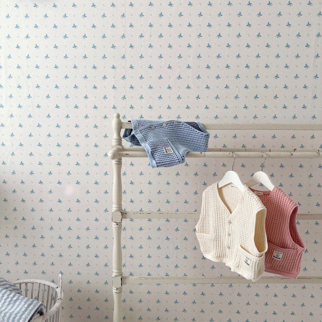 【BABY】春新作　ワッフル無地ベスト