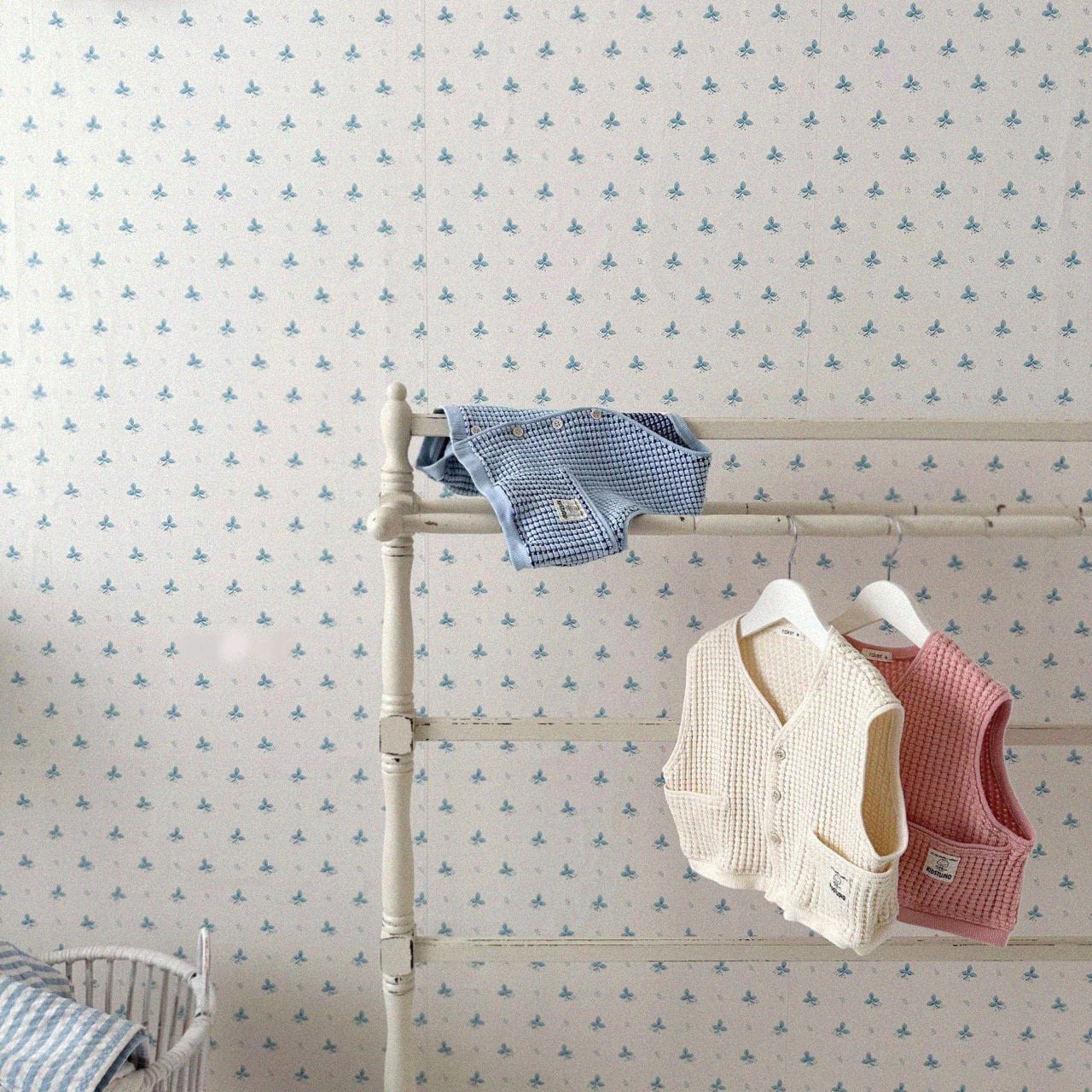 【BABY】春新作 ワッフル無地ベスト