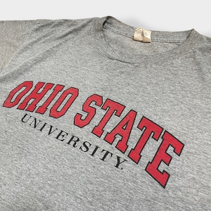 【Cotton Exchange】90s USA製 カレッジロゴ プリント Tシャツ オハイオ州立大学 OHIO STATE UNIVERSITY 半袖 X-LARGE ビッグシルエット us古着