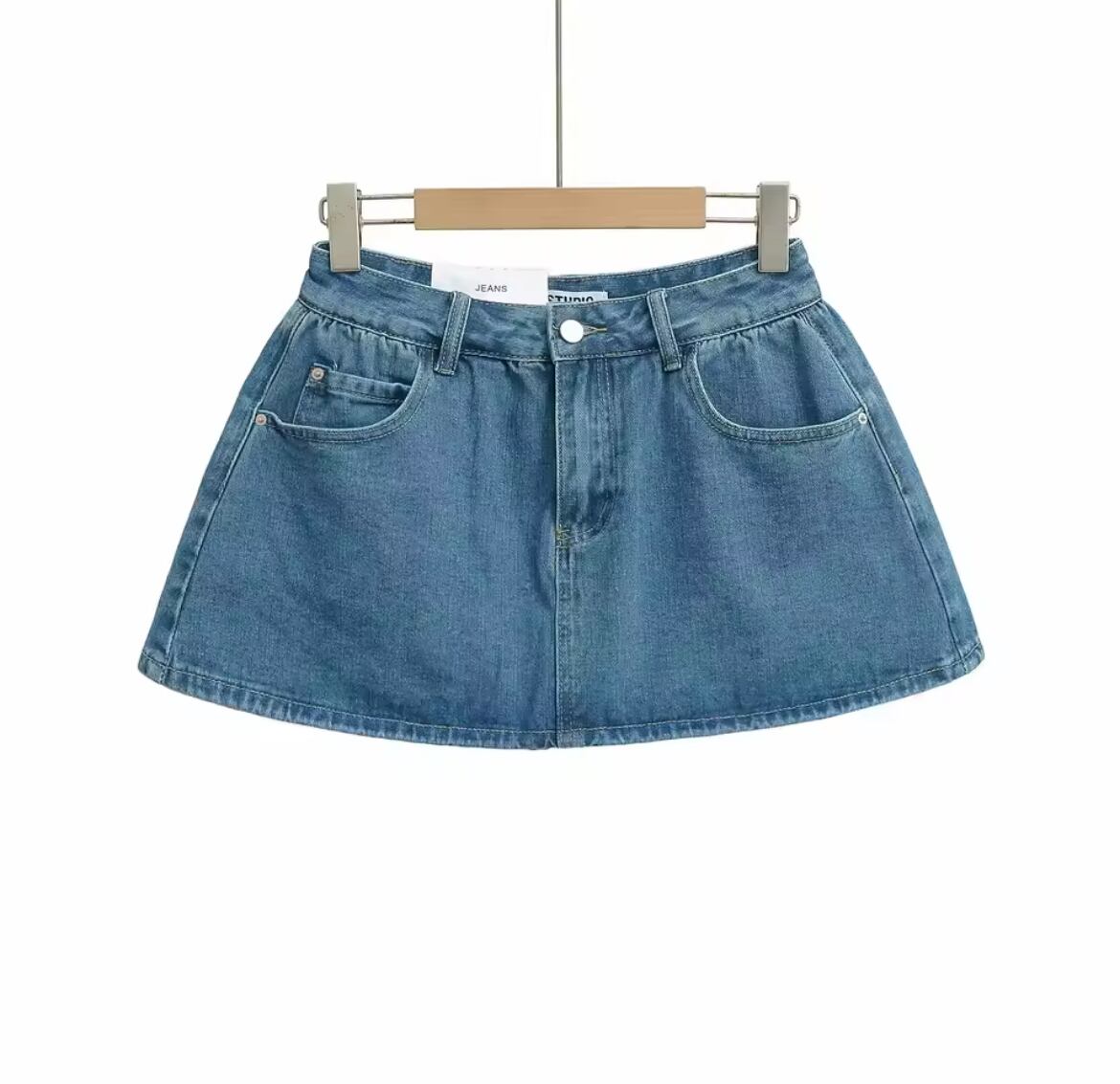 5色】Hight Waist A-Line Mini Skirt within Skort /ハイウエストA