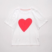 ビッグハート シンプルラウンドネックTシャツ i0387