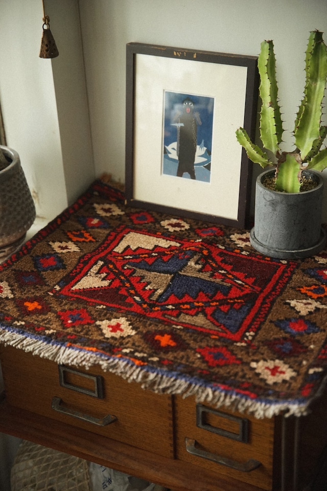 1120-Vintage Baluch rug