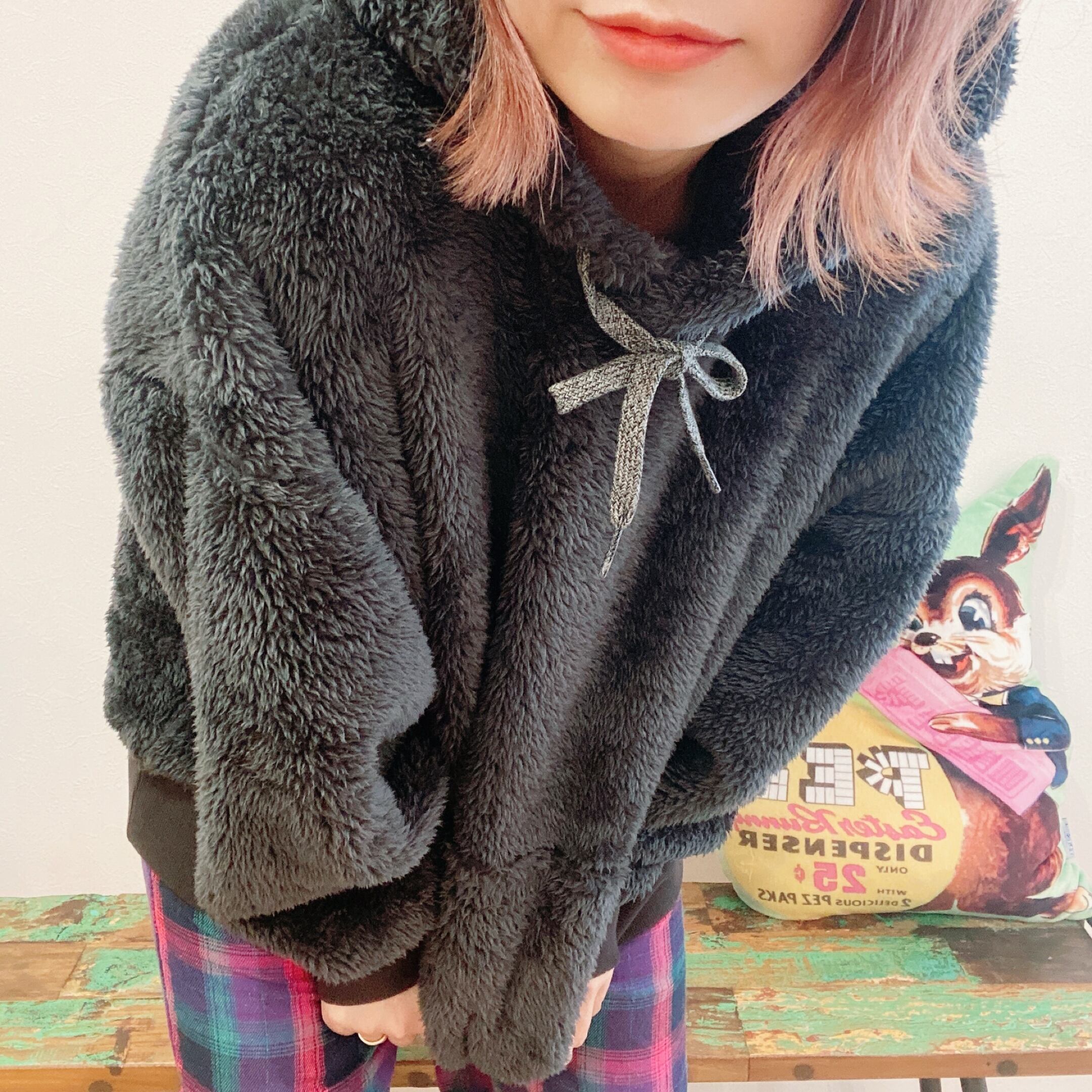 UGG ダークグレー ボア ファー ジャケット コート パーカー 可愛い UGG 
