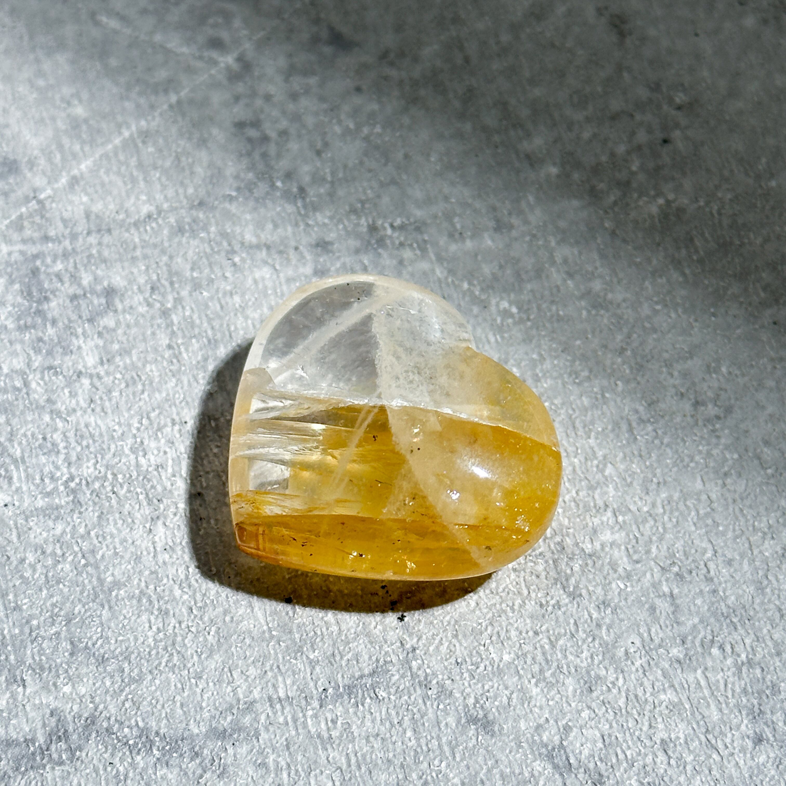 ゴールデンヒーラー ハート型 71◇ Golden Healer ◇ 天然石・鉱物