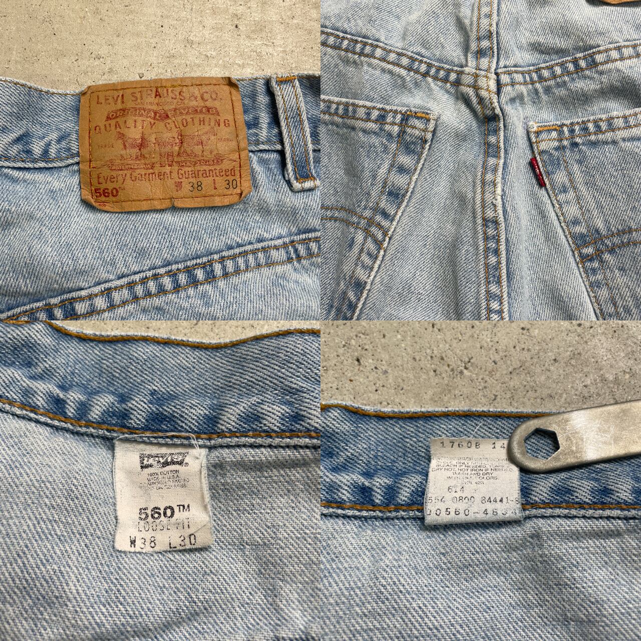 古着通販】00年代 USA製 Levi's リーバイス 560 バギーデニム 古着通販】00年代 USA製 Levi's リーバイス 560 バギーデニム