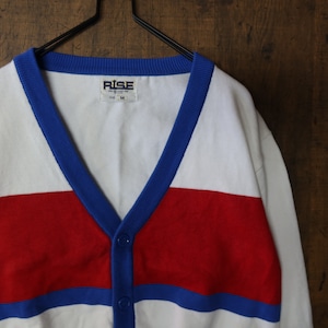 90s～ Vintage レトロ古着☆RISE ライズ 長袖パーカー SIZE M トリコロール 90's 90年代 グッドデザイン