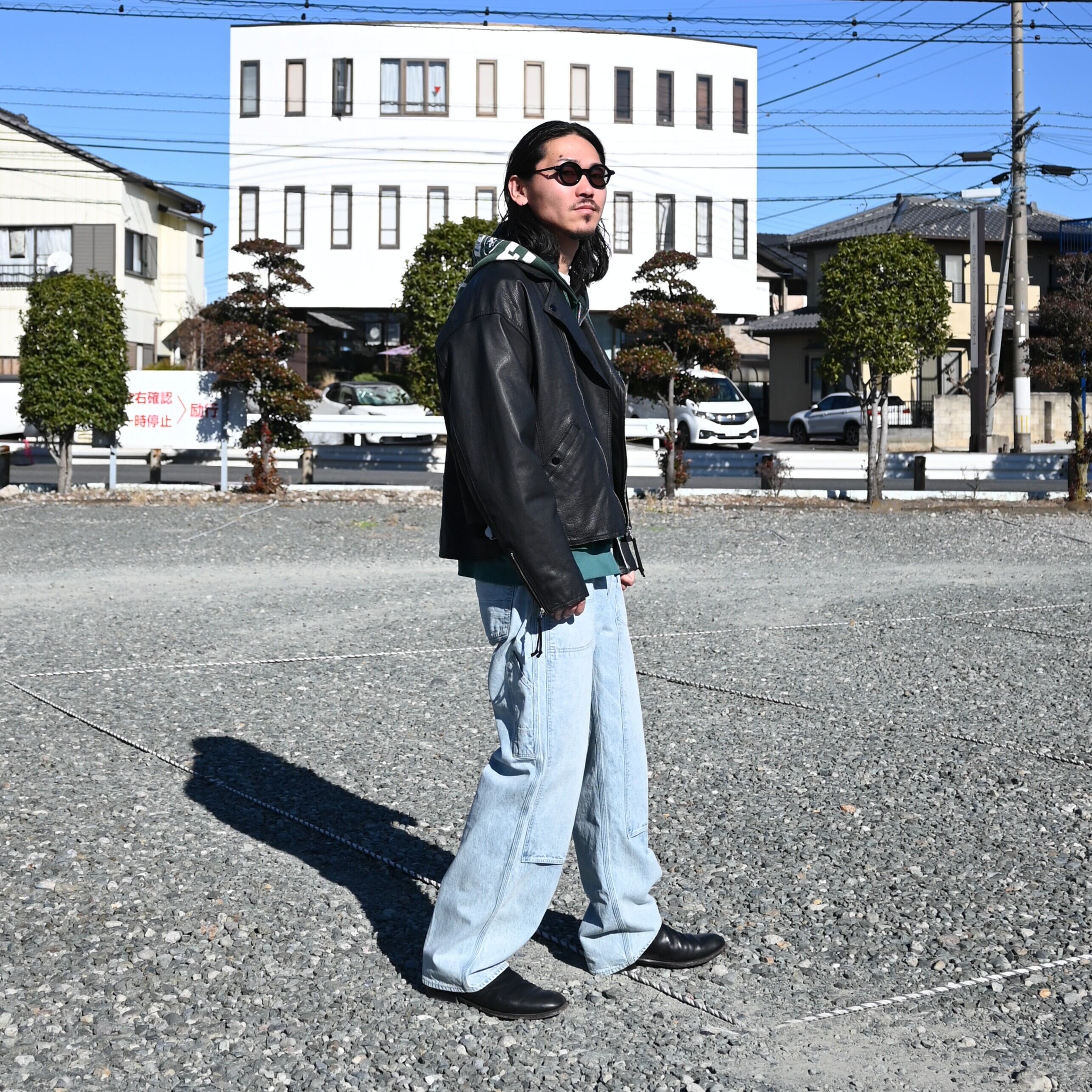 CCU / BAGGY RIDER JACKET スタイル | GANKO