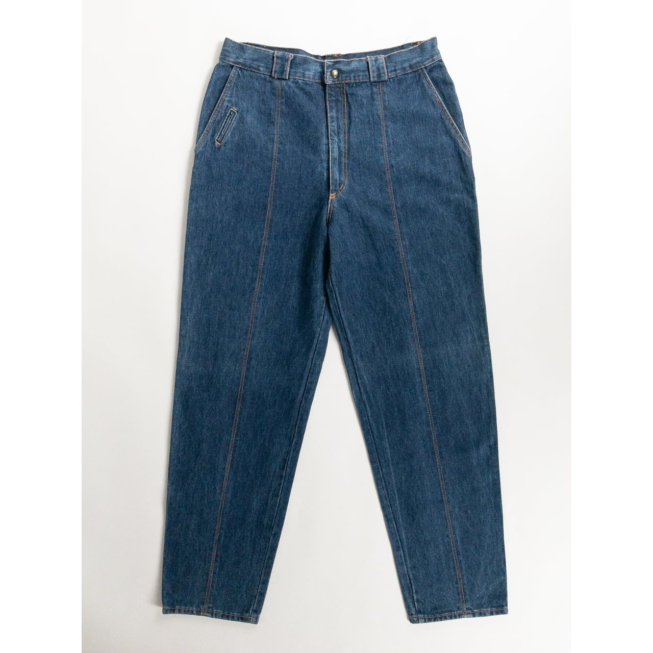 1990s "Italian Vintage" Navy Denim Trousers