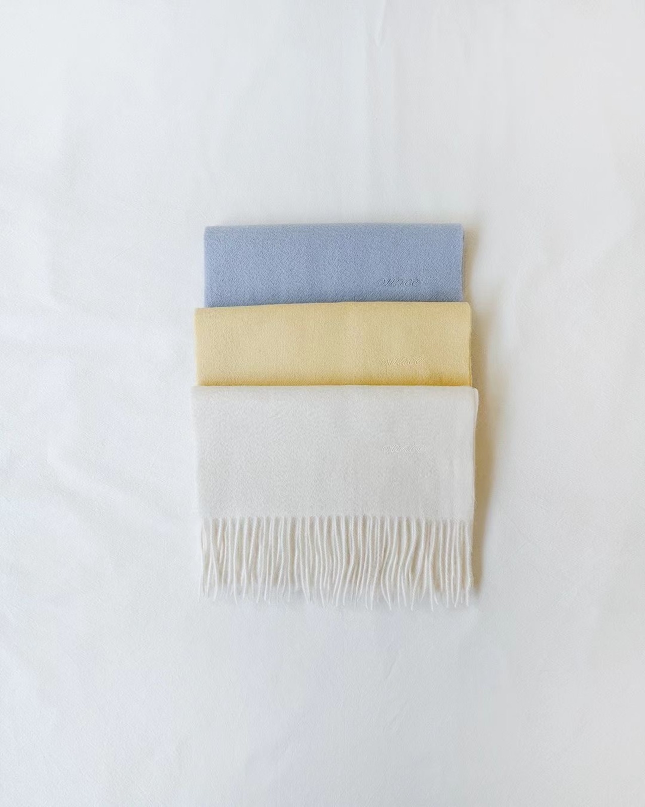 (OUNCE) pure wool muffler / 3color