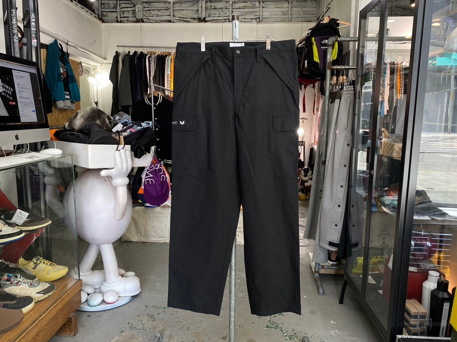 WTAPS BGT TROUSERS NYCO RIPSTOP 222WVDT-PTM06 BLACK 04 25071 