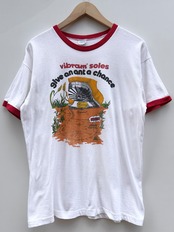 70s Champion "Vibram" Ringer Tee MADE IN USA Size L