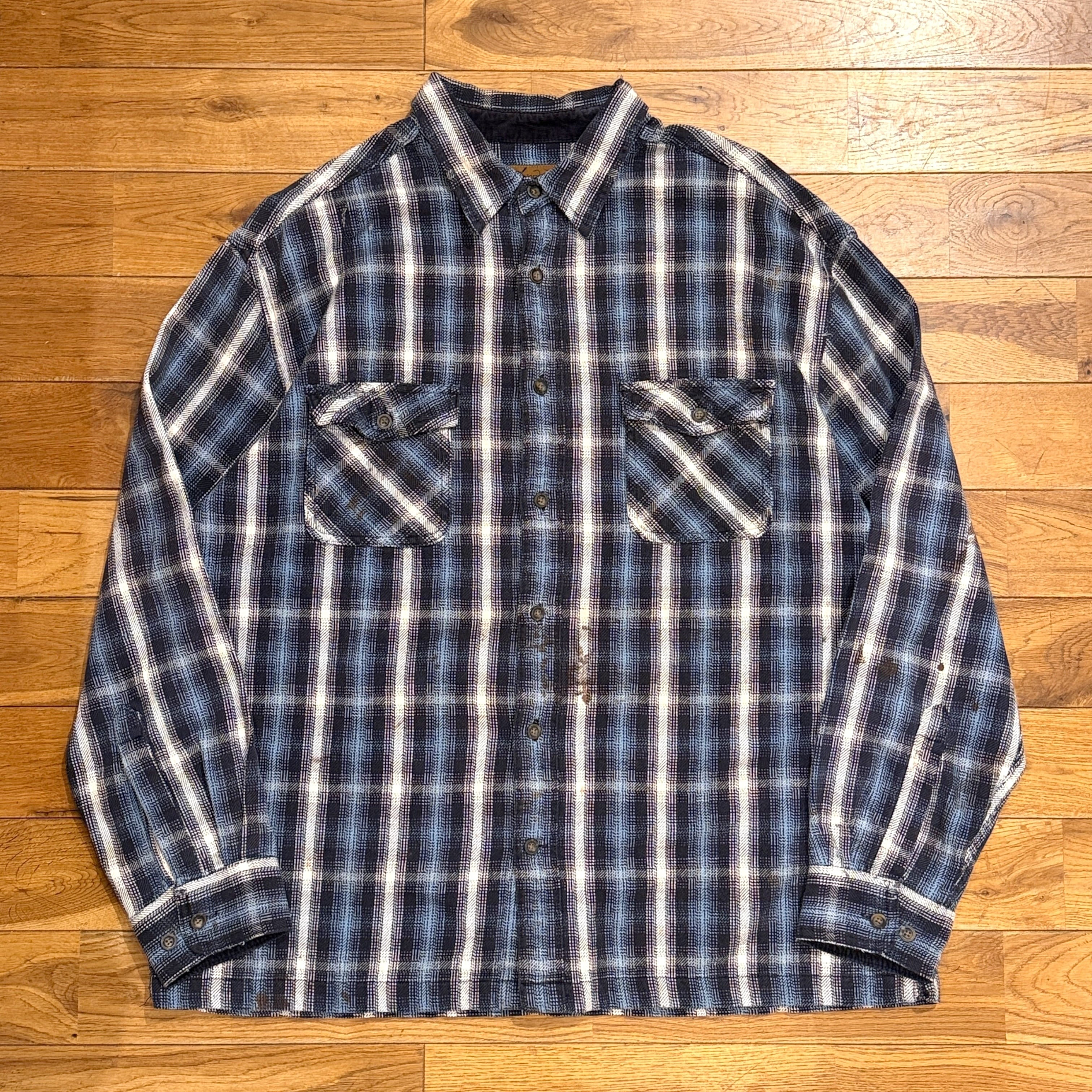 トップス ST JOHN'S BAY OMBRE CHECK FLANNEL SHIRT St.JOHN'S BAY Ombre Check Flannel Shirt | ENTE