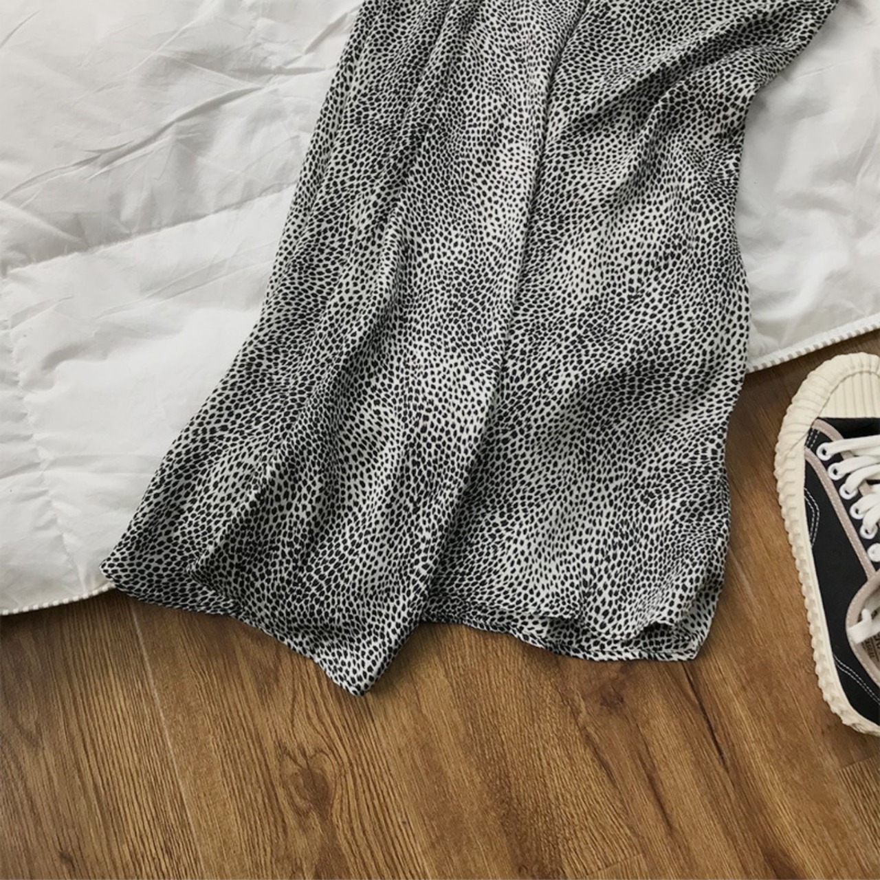 レオパード フィッシュテール ロングスカート 10261