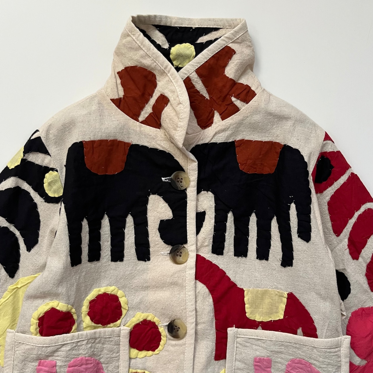 ＜PHET AND PLOY＞APPLIQUE JACKET アップリケ ジャケット - 4