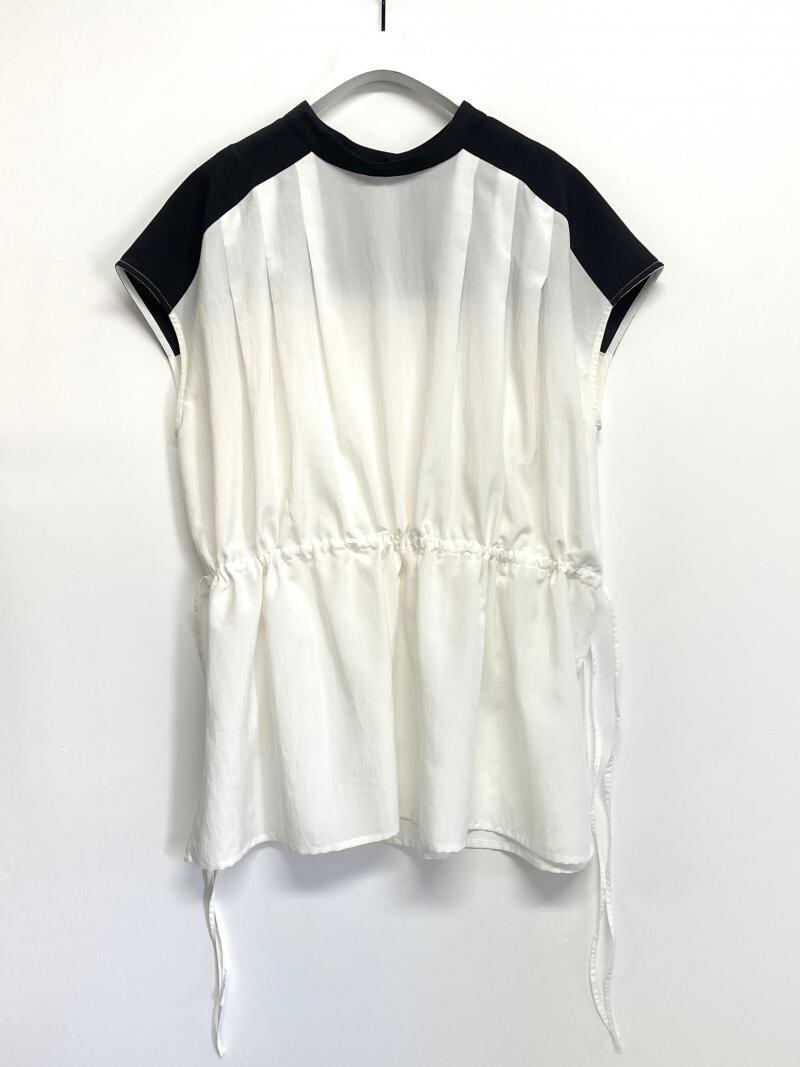【CHIGNON】配色ドロストブラウス