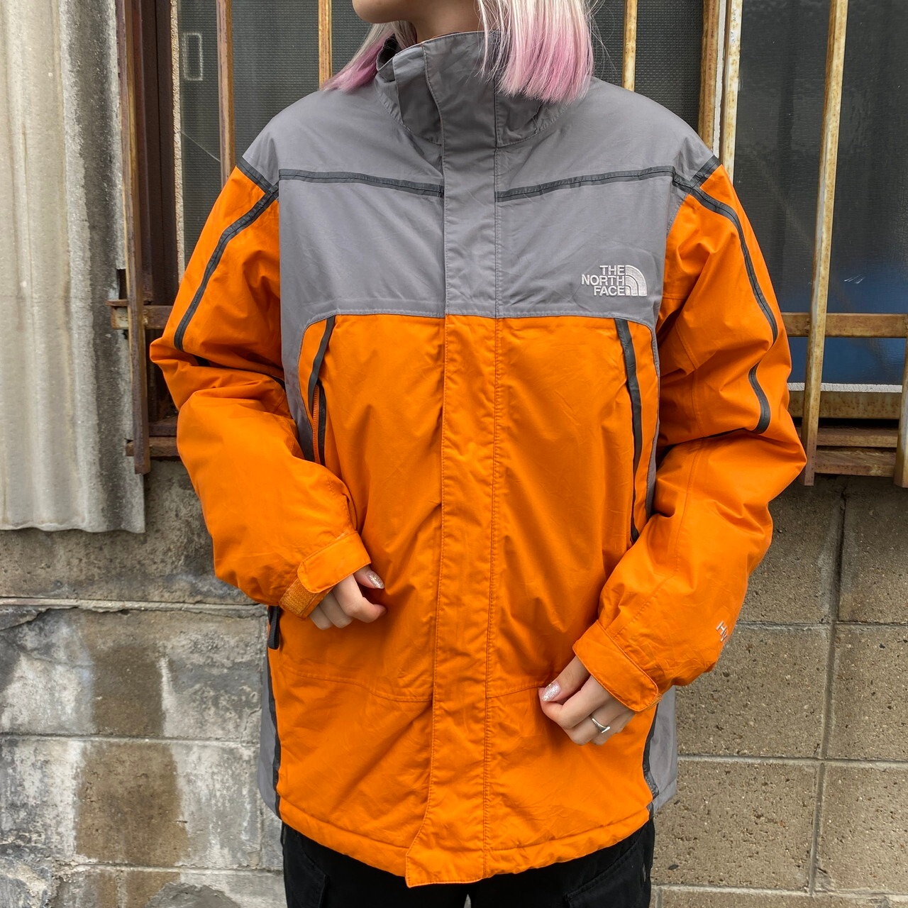 ザ ノースフェイス HYVENT ナイロンジャケット ボーイズXL レディースM 