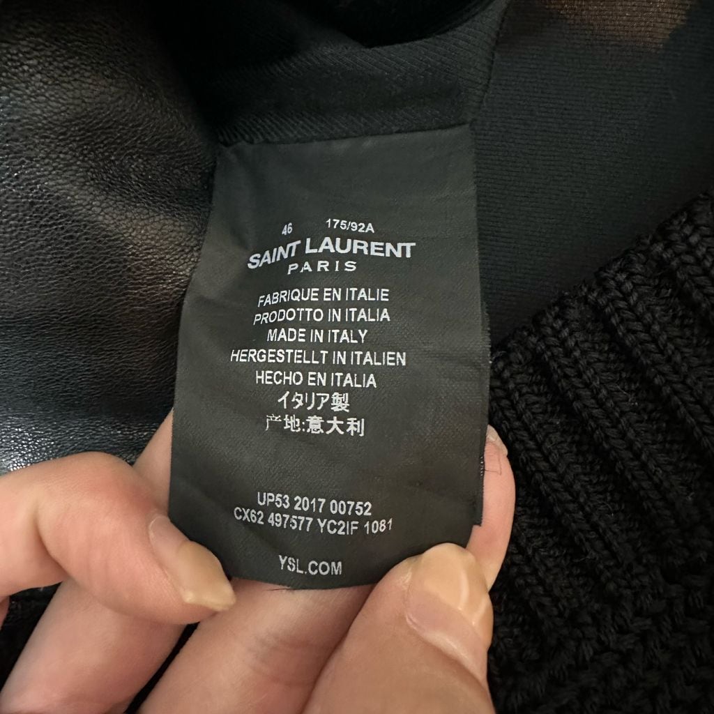 SAINT LAURENT PARIS サンローランパリ 18SS Studded Leather Jacket