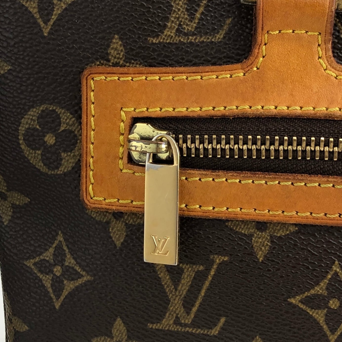 〈ヴィンテージ〉ルイヴィトンモノグラム スエードスカート LOUIS VUITTON ルイヴィトン モノグラム トートバッグ ブラウン PVC
