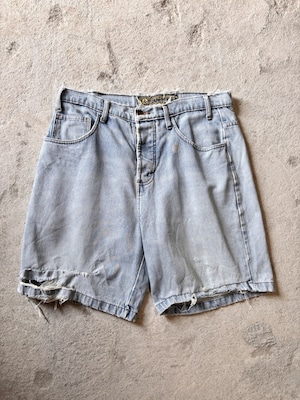 90～00s VOLCOM/Denim Shorts/USA製/XL/デニムショ－ツ/ショ－トパンツ/アイスブル－/ボルコム
