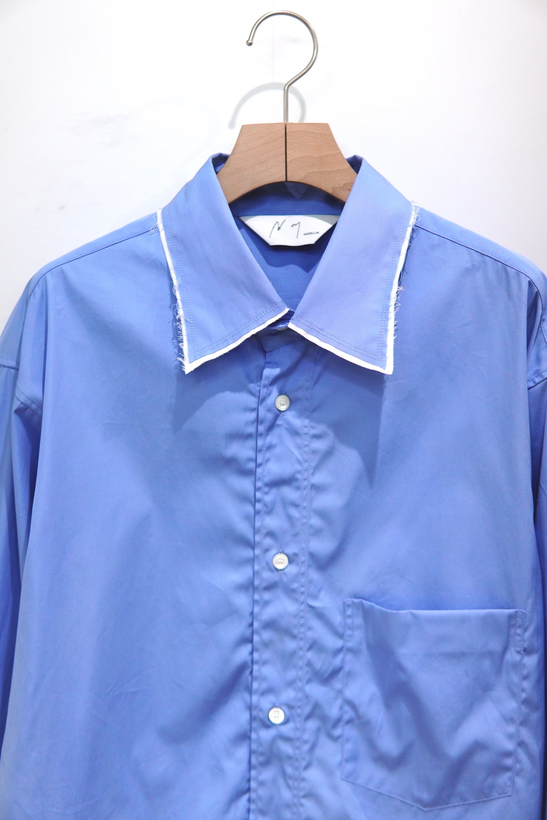 ANCELLM / HIGH-COUNT FRAYED OVER SHIRT / ANC-SH83 | POETRY