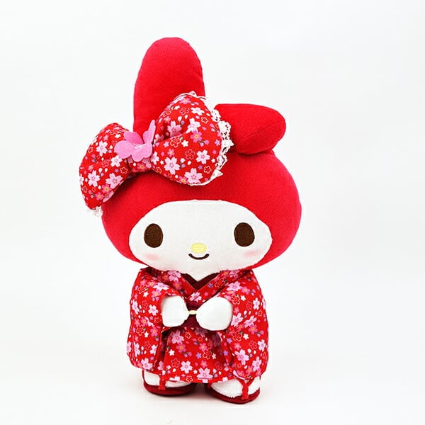 サンリオ マイメロディ 桜着物 M ぬいぐるみ レッド | キャラクター