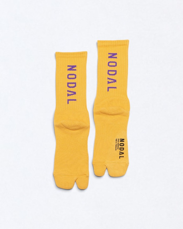 NODAL Logo Socks YELLOW × PURPLE