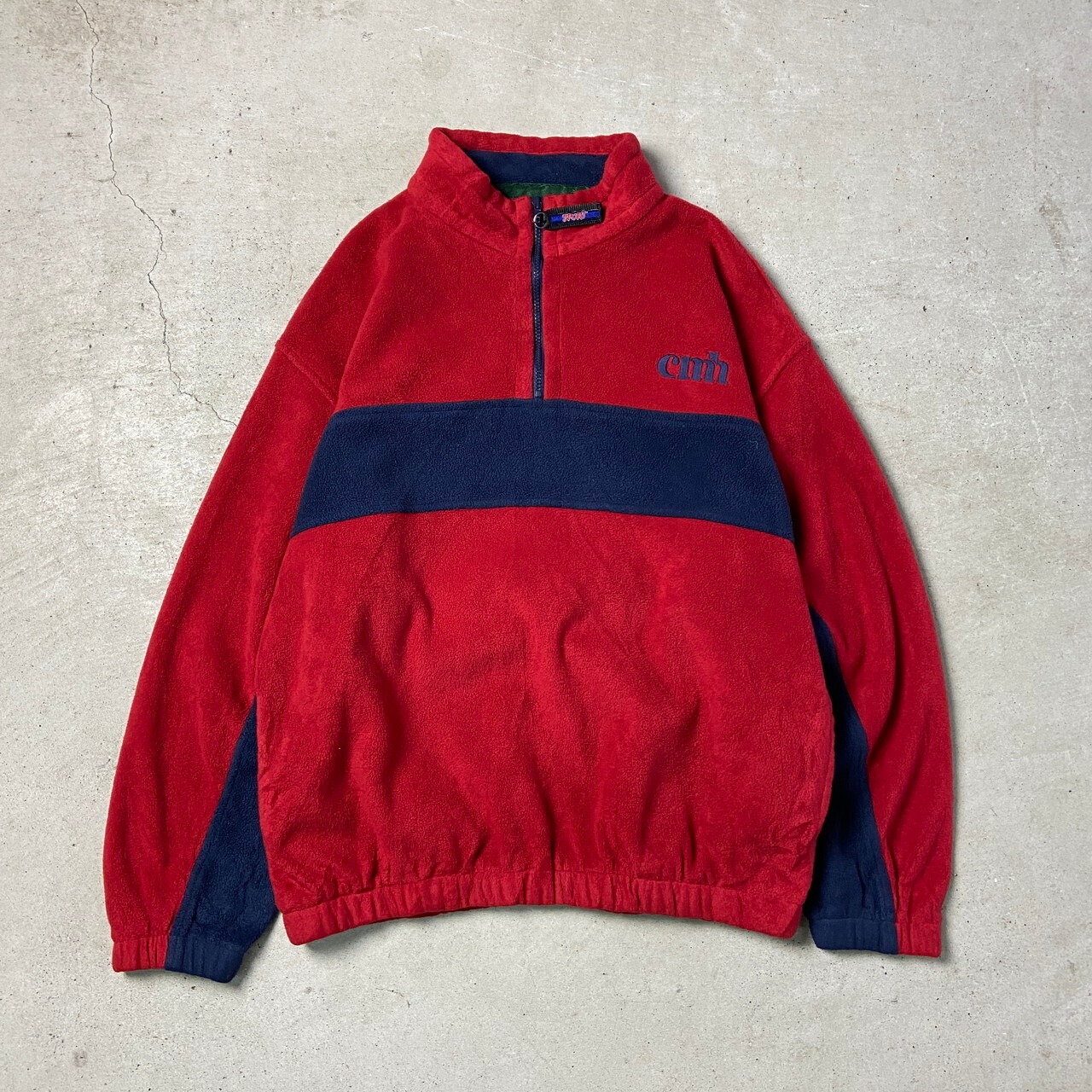 00年代 DUNBROOKE SPORT ハーフジップ フリースプルオーバー メンズXL 