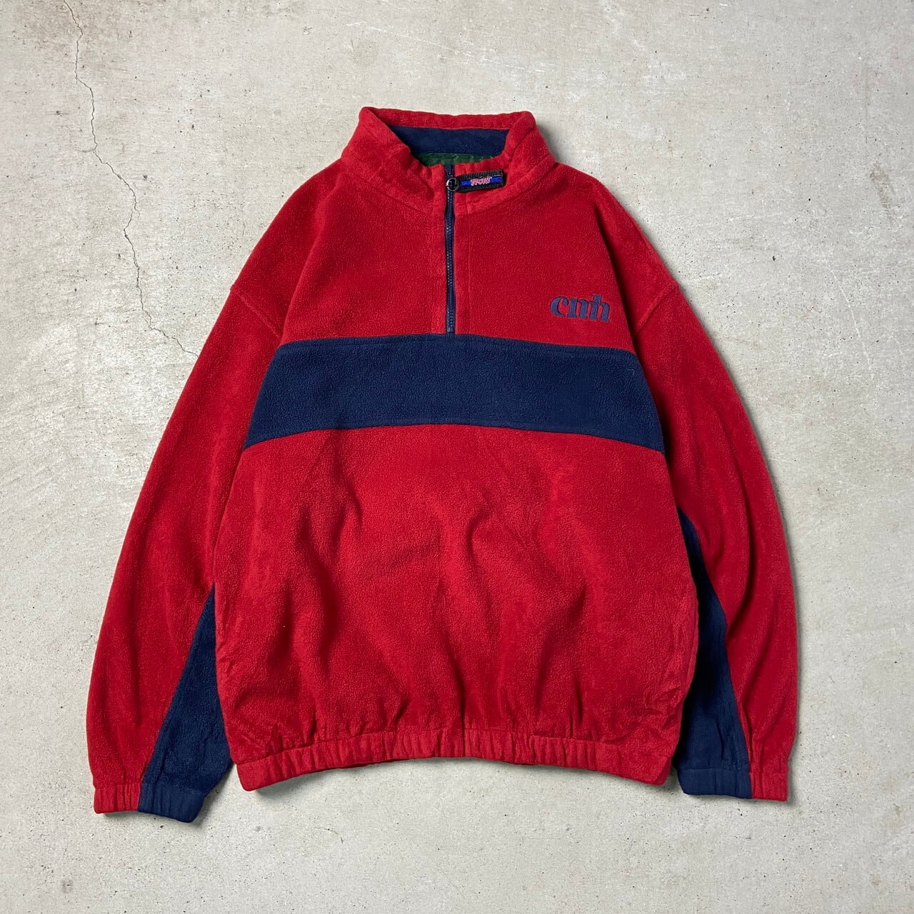 00年代 DUNBROOKE SPORT ハーフジップ フリースプルオーバー メンズXL 