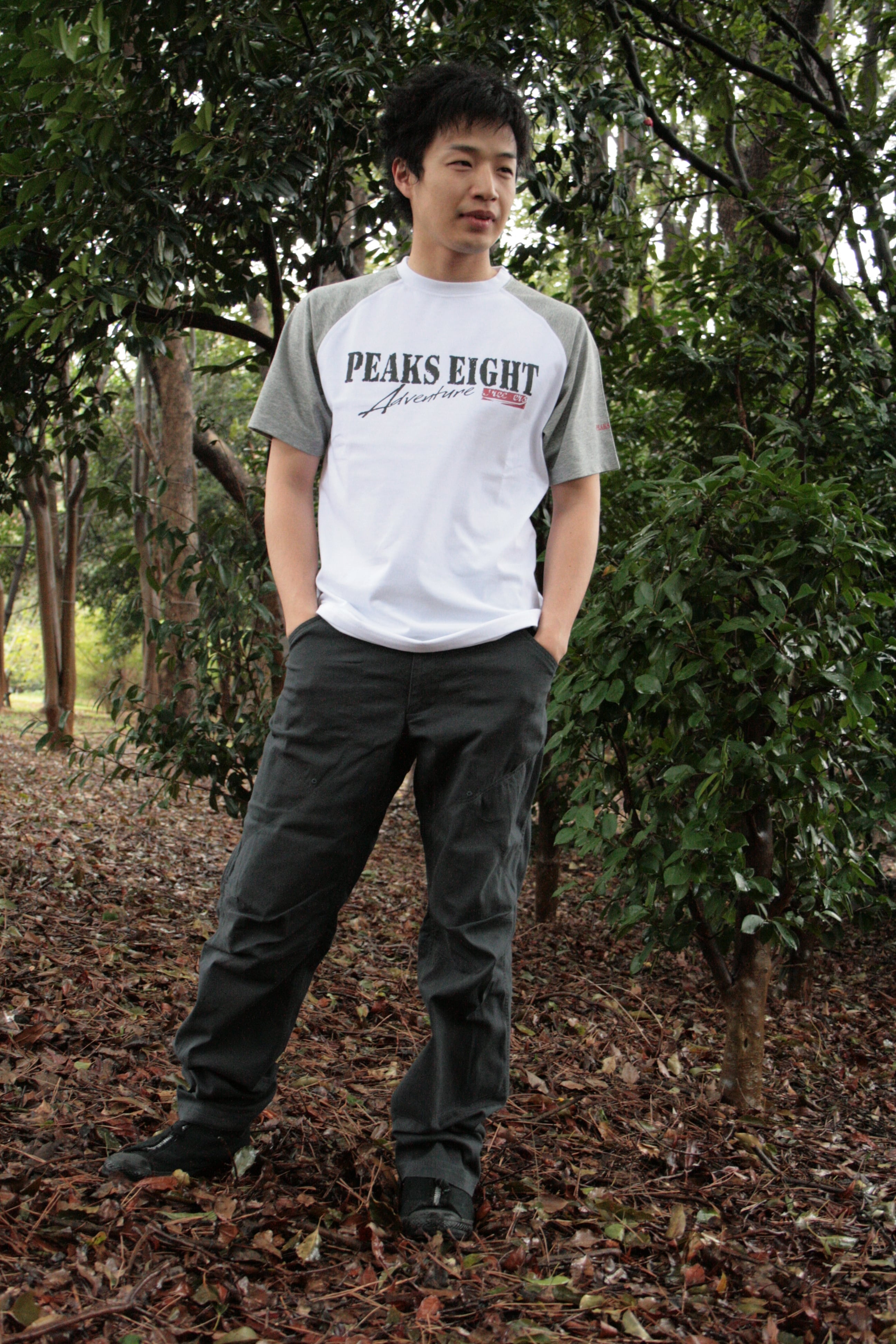 春夏メンズオックスパンツ(ダークブラウン)PEM-8S502 | Peaks Eight