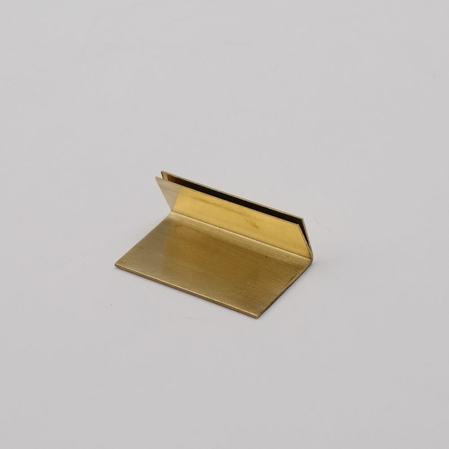 ブラスのカードスタンド　ワイド（幅4cm・10個入）／インテリア 真鍮 アンティーク 金